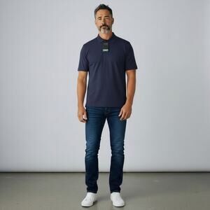 Rivers End Polo Shirt Mens 2XL Navy Blue NWT Short Sleeve Golf Performance